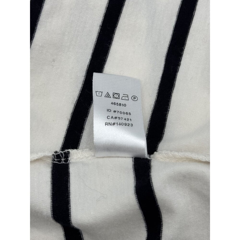 Black & White By Loft Size Medium Off-Shoulder Top With 3/4 Sleeves In Black & W - Picture 5 of 5